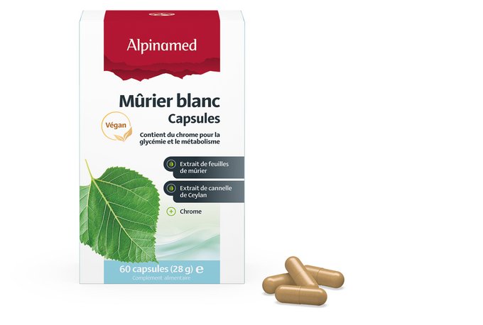 Alpinamed Mûrier Blanc caps 60 pce