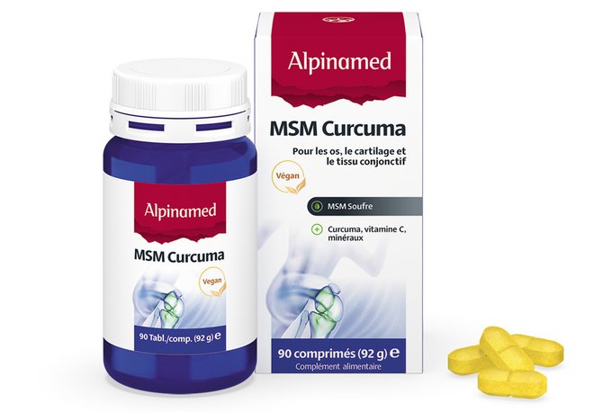 Alpinamed MSM Curcuma 90 cpr - Médecine Complémentaire Genève