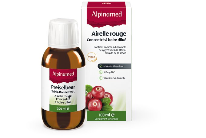 ALPINAMED Lingonberry Conc to drink diluted 100 ml