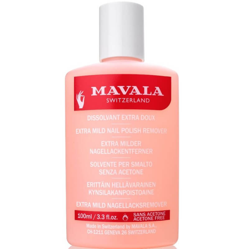 Mavala dissolvant extra doux sans acétone rose plastique 100 ml