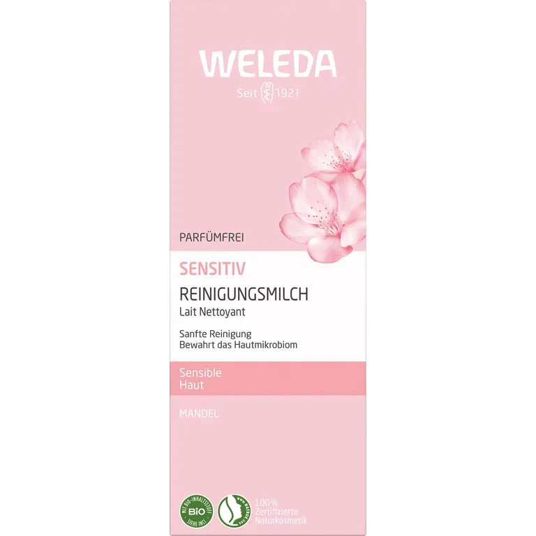 Weleda Lait Nettoyant Sensitiv Amande tb 75 ml