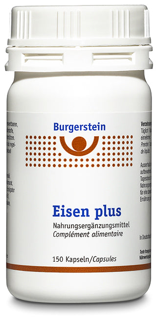 BURGERSTEIN Eisen plus capsules bte 150 pièces