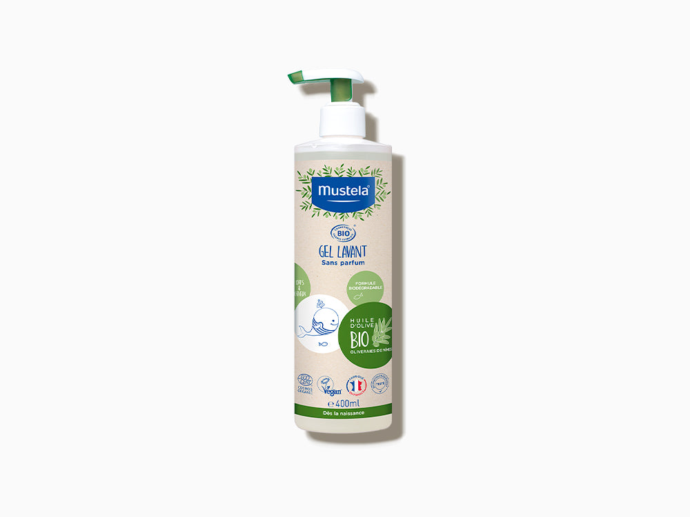 Mustela Organic body and hair washing gel 400ml