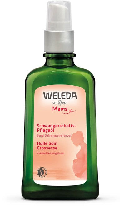 Weleda Huile Soin Grossesse 100 ml dispenser - Médecine Complémentaire Genève