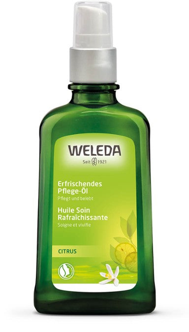 Weleda Huile Vivifiante au Citrus 100 ml dispenser - Médecine Complémentaire Genève