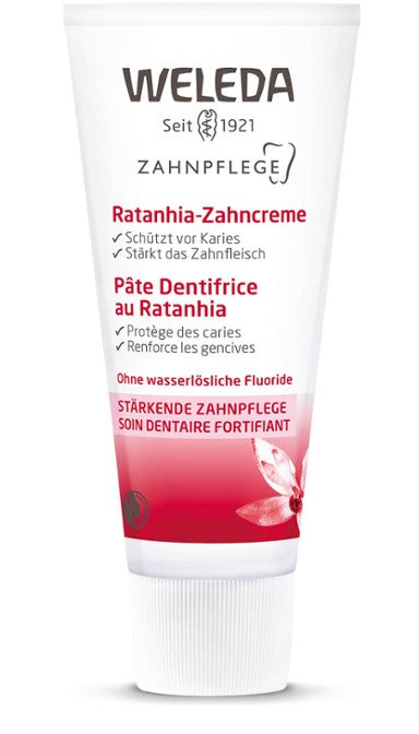 Weleda Pâte dentifrice au Ratanhia 75 ml - Médecine Complémentaire Genève