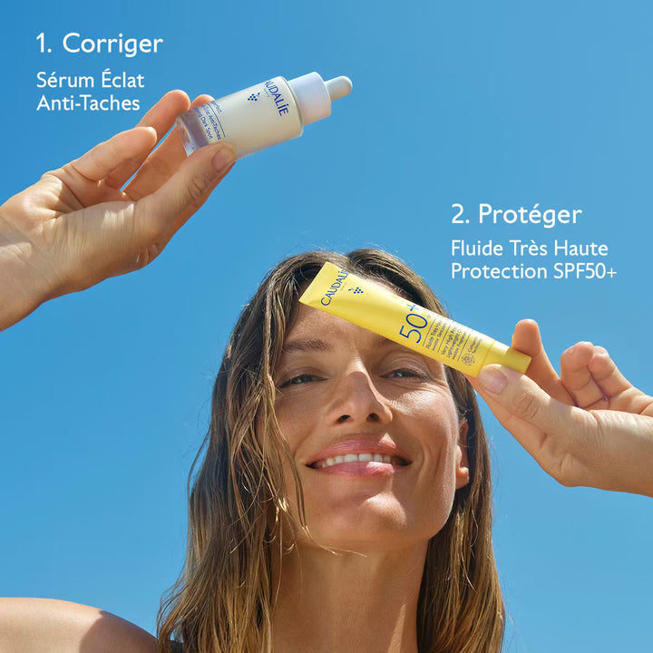 Caudalie Vinoperfect Sérum Eclat anti-taches /crème Haute prot SFP50 - Médecine Complémentaire Genève