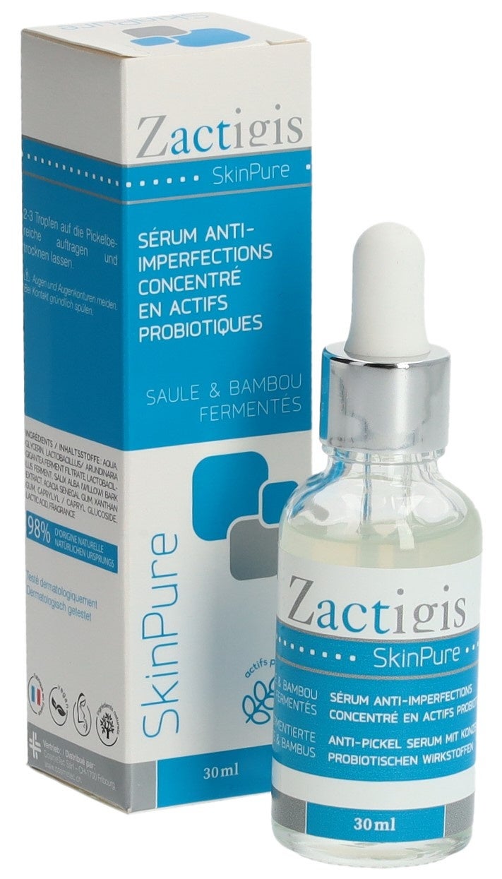 Zactigis SkinPure Sérum anti-imperfections concentré probiotiques 30 ml