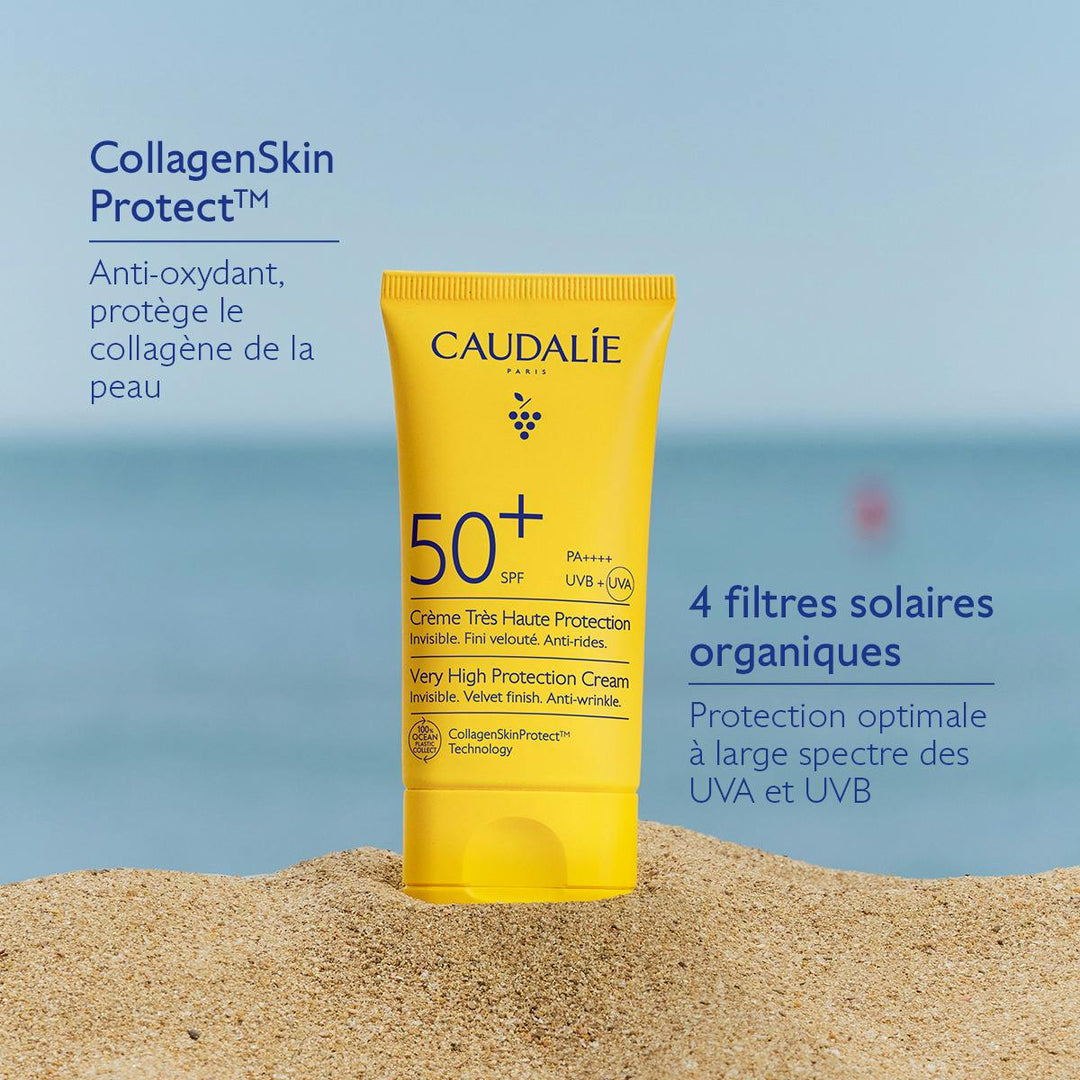 Caudalie Crème Très Haute Protection SPF 50+ 50ml - Médecine Complémentaire Genève