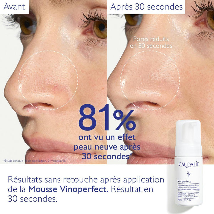 Caudalie Vinoperfect Mousse Micro-Peeling Eclat 50ml