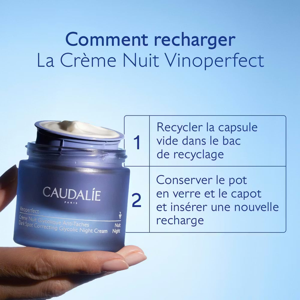 Caudalie Vinoperfect Crème Nuit Glycolique Anti-tâches 50ml pot - Médecine Complémentaire Genève