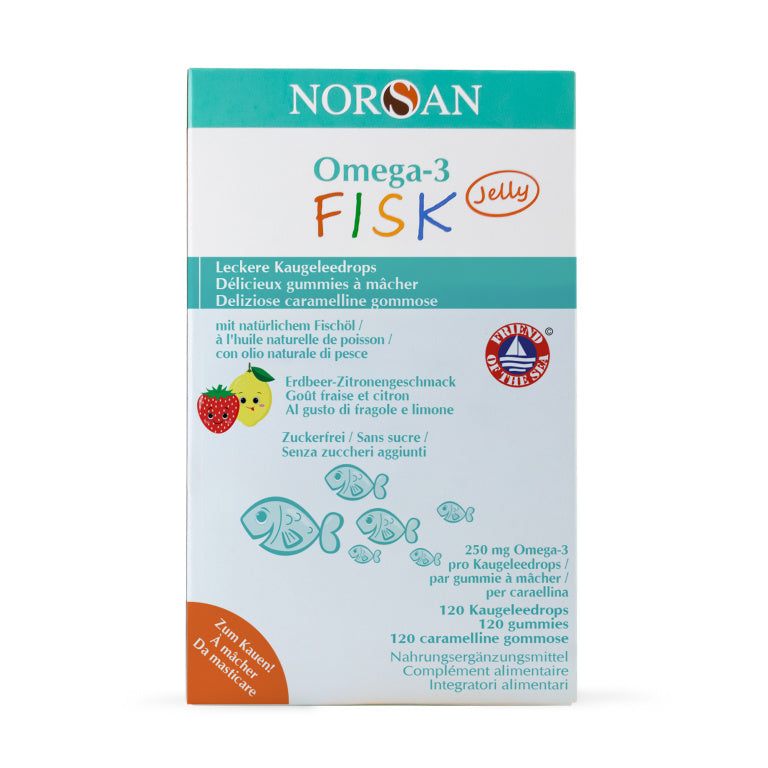 NORSAN Omega-3 FISK Jelly blist 120 pces
