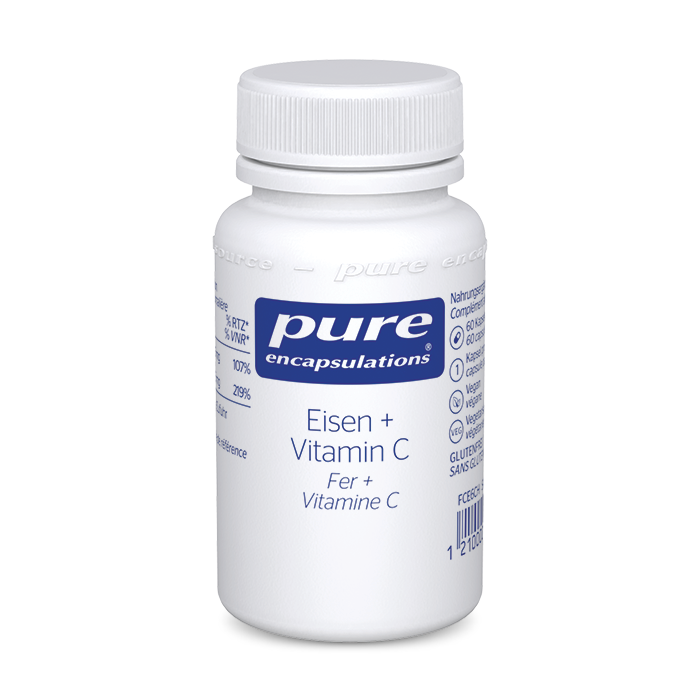 PURE Fer + Vitamine C capsules 60 pces