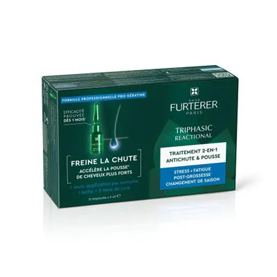 FURTERER Triphasic Réaction Cure 12 ampoules 5ml - Médecine Complémentaire Genève
