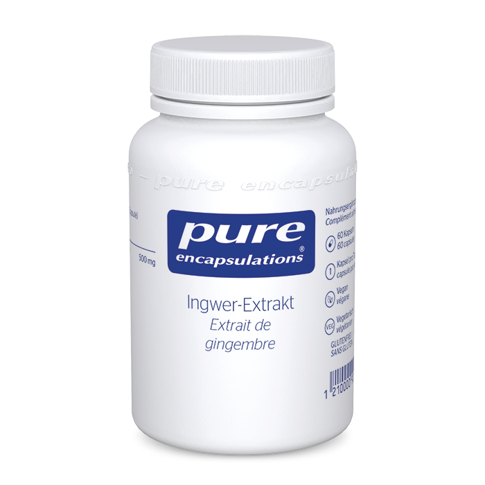 PURE Extrait de gingembre capsules 500 mg 30 pces