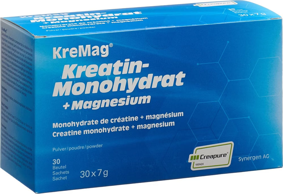 KREMAG Créatine & Magnésium pdr 30 sachets 7g - Médecine Complémentaire Genève