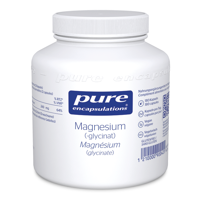 PURE Magnésium (glycinate) capsules 240 mg 180 pces