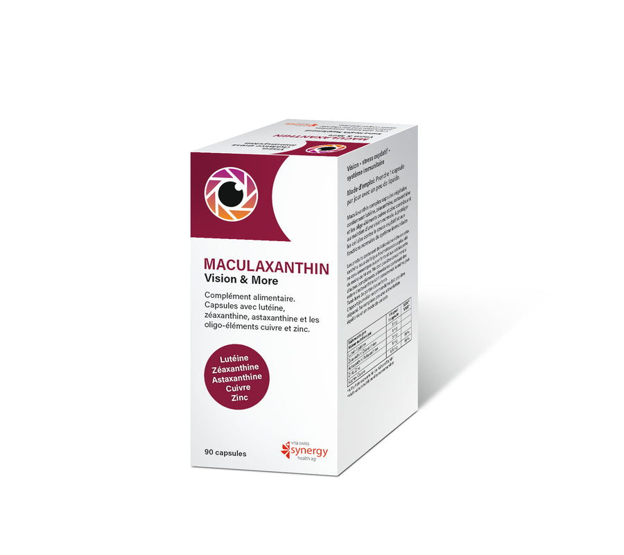 Vita Swiss Synergy Maculaxanthin Complex caps 90 pces - Médecine Complémentaire Genève
