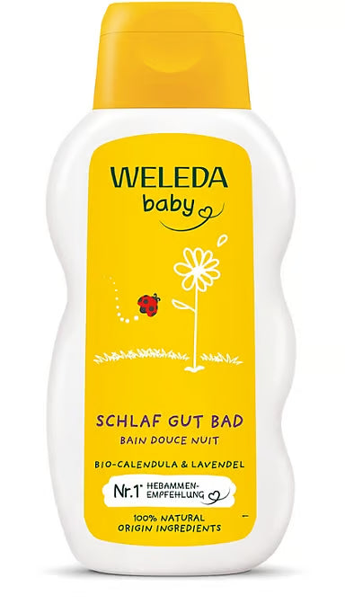 Weleda Baby Bain Douce Nuit Calendula 200 ml - Médecine Complémentaire Genève