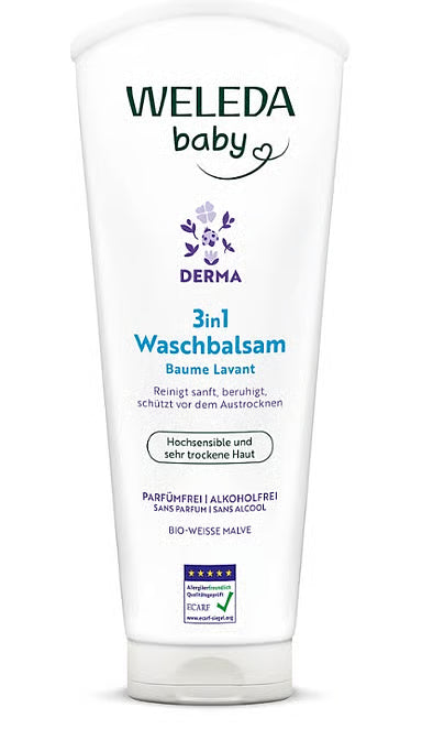 Weleda Derma 3en1 baume lavant mauve blanche 200 ml