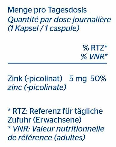 PURE Zinc (picolinate)  5 mg capsules 60 pces