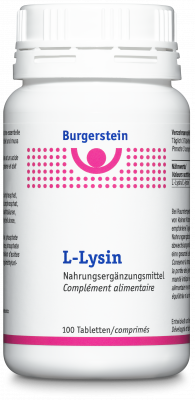 BURGERSTEIN L-Lysin tablets box 100 pieces
