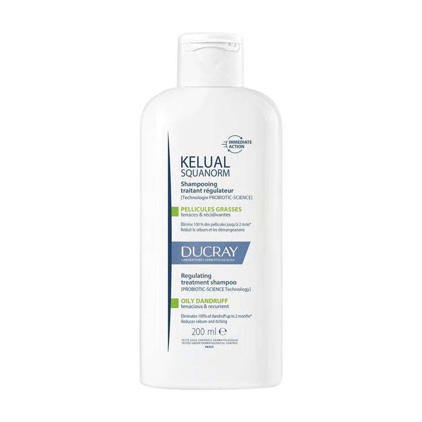 DUCRAY KELUAL SQUANORM Shampooing Pellicules grasses 200 ml