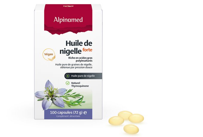 ALPINAMED Huile de nigelle forte caps 100 pce