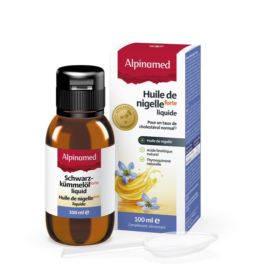 ALPINAMED Huile de nigelle liq forte fl 100 ml - Médecine Complémentaire Genève
