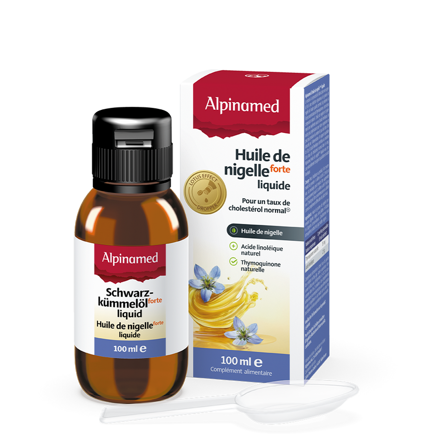 ALPINAMED Huile de nigelle liq forte fl 100 ml - Médecine Complémentaire Genève