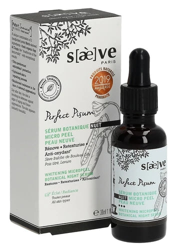 SaèVE Perfect Pisum sérum botanique nuit micro peel peau neuve 30 ml