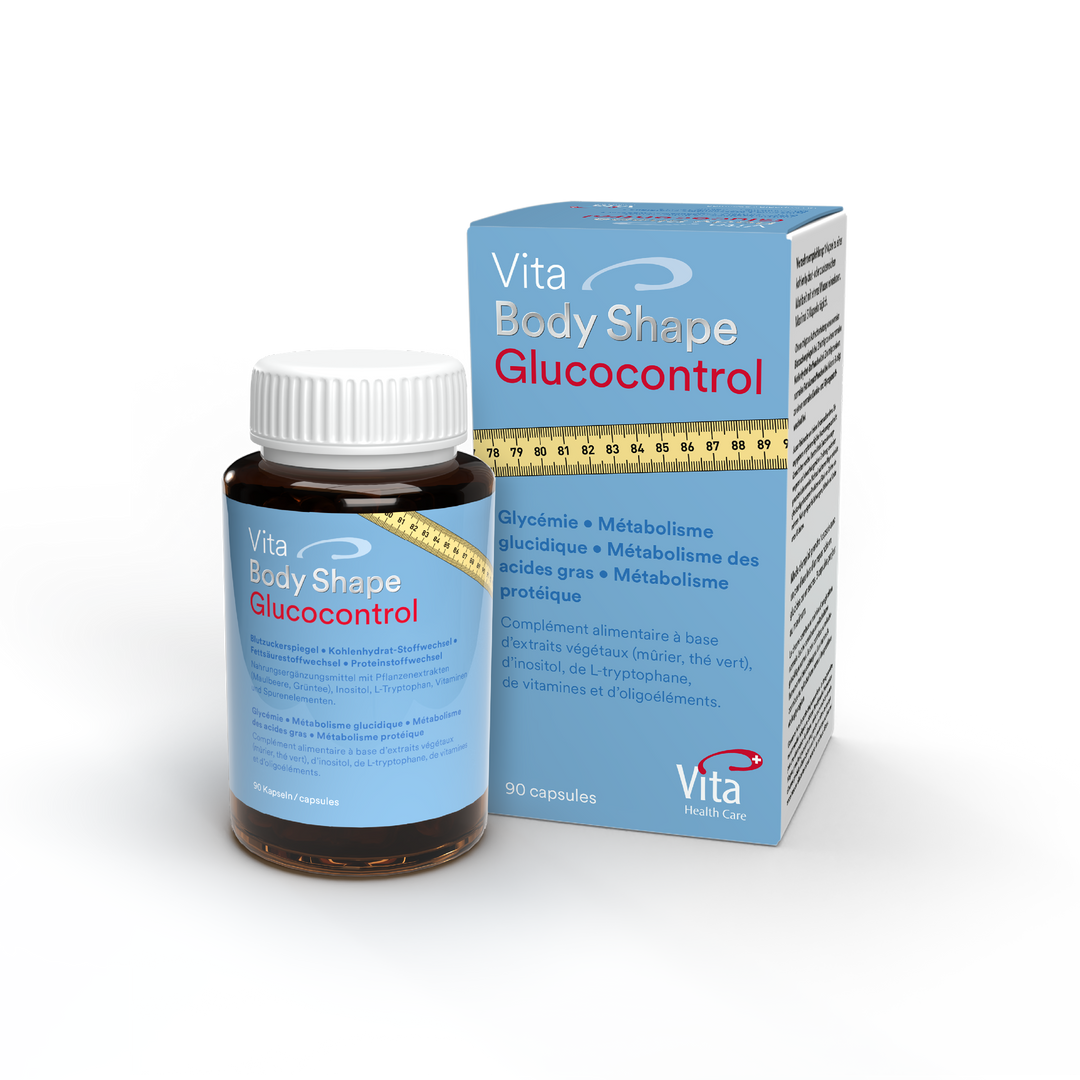 VITA BODY SHAPE Glucocontrol 90 caps - Médecine Complémentaire Genève