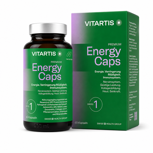 VITARTIS Premium Energy Caps 60 pce                                                                               SWISS 1 - Médecine Complémentaire Genève