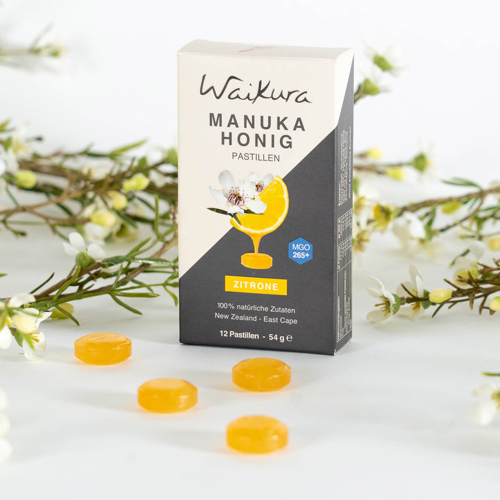 Waikura Manuka-Pastilles Citron MGO 265+ 12 pastilles