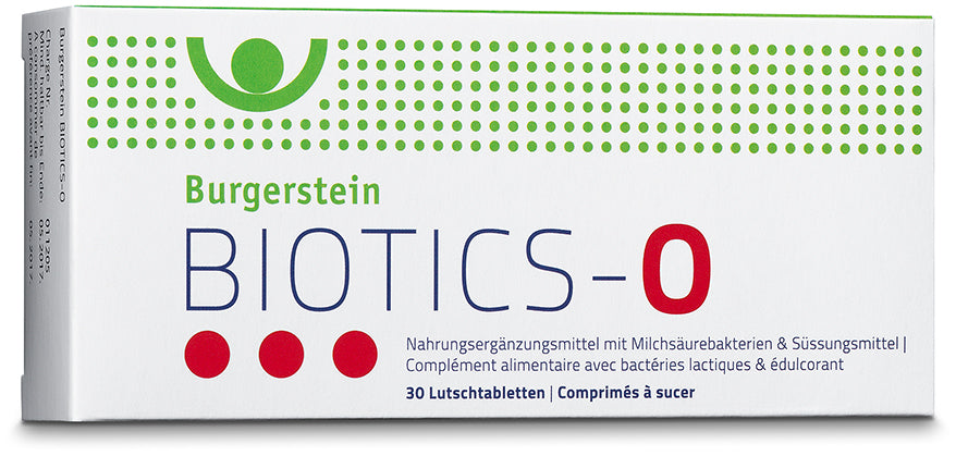 BURGERSTEIN Biotics-O Lutschtabletten 30 Stück