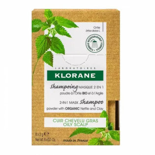 Klorane Bio-Brennnessel-Masken-Shampoo 8x3g