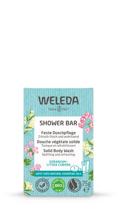 Weleda Solid plant shower geranium + litsea cubeba 75g