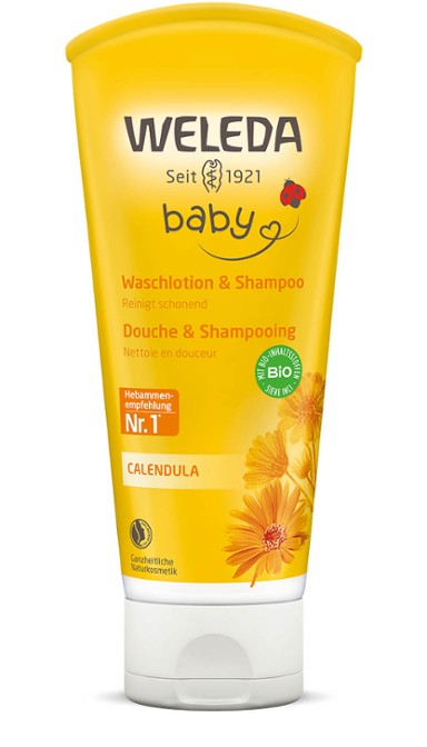 Weleda Baby  Shampooing Corps et Cheveux Calendula 200 ml - Médecine Complémentaire Genève