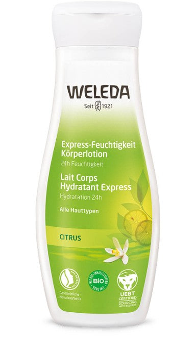 Weleda Lait Corps Hydratant Express Citrus 200 ml
